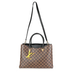 Louis Vuitton Louis Vuitton Black Taurillon Leather & Damier Ebene Canvas LV Riverside Tote