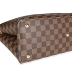 Louis Vuitton Louis Vuitton Black Taurillon Leather & Damier Ebene Canvas LV Riverside Tote