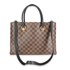 Louis Vuitton Louis Vuitton Black Taurillon Leather & Damier Ebene Canvas LV Riverside Tote