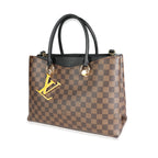 Louis Vuitton Louis Vuitton Black Taurillon Leather & Damier Ebene Canvas LV Riverside Tote