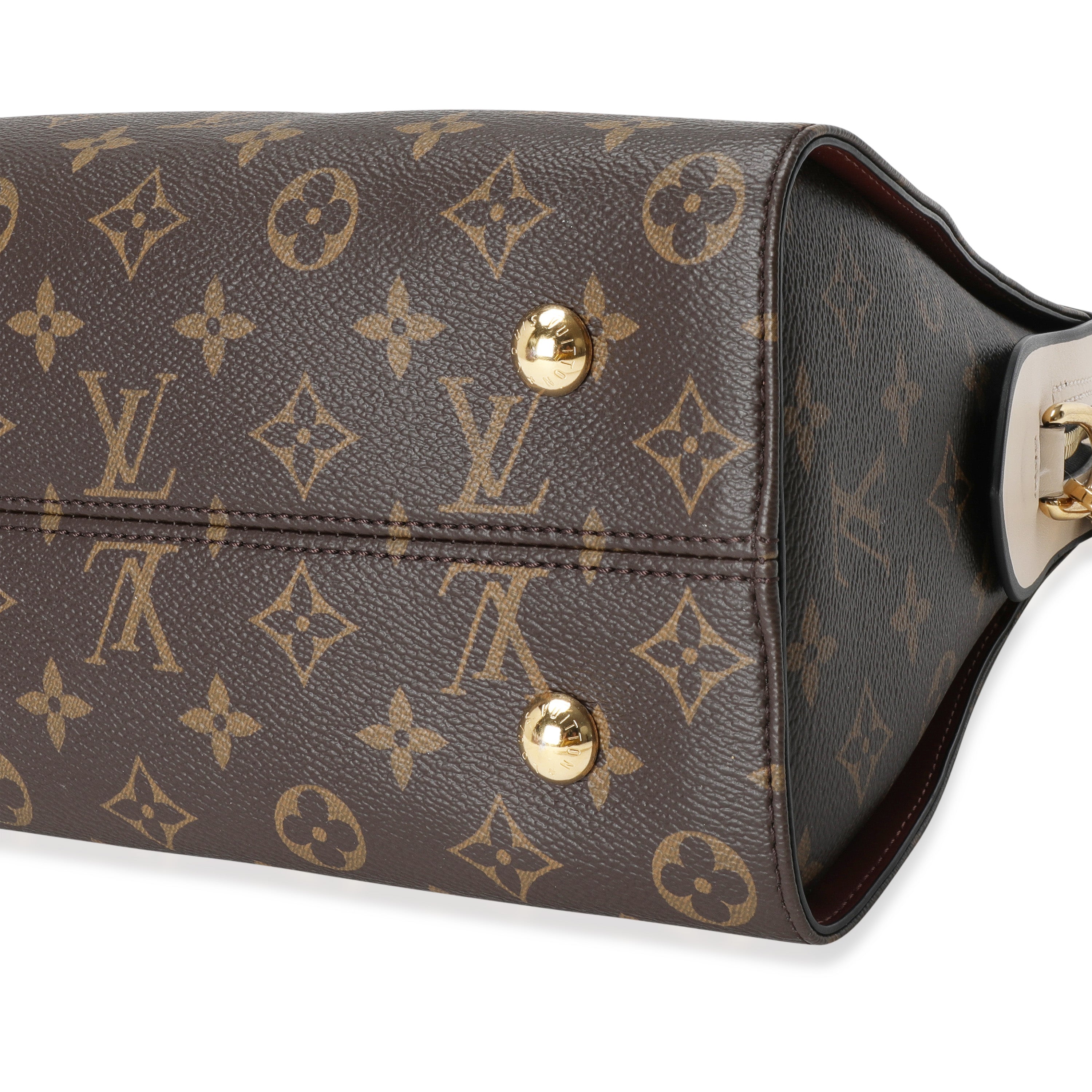 Louis Vuitton Louis Vuitton Monogram Canvas & Cream Leather Tuileries Satchel