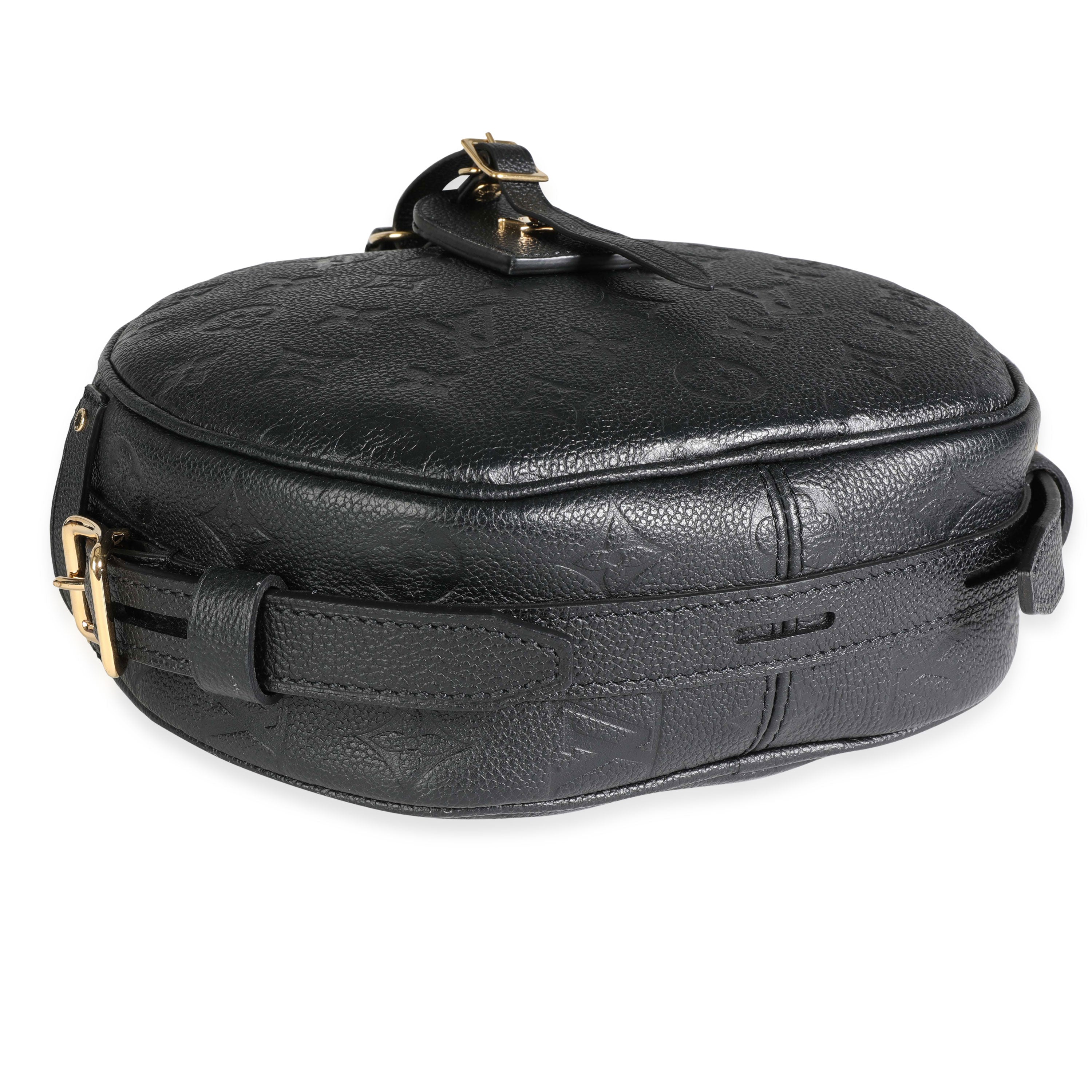 Louis Vuitton Louis Vuitton Black Empreinte Leather Boite Chapeau Souple MM