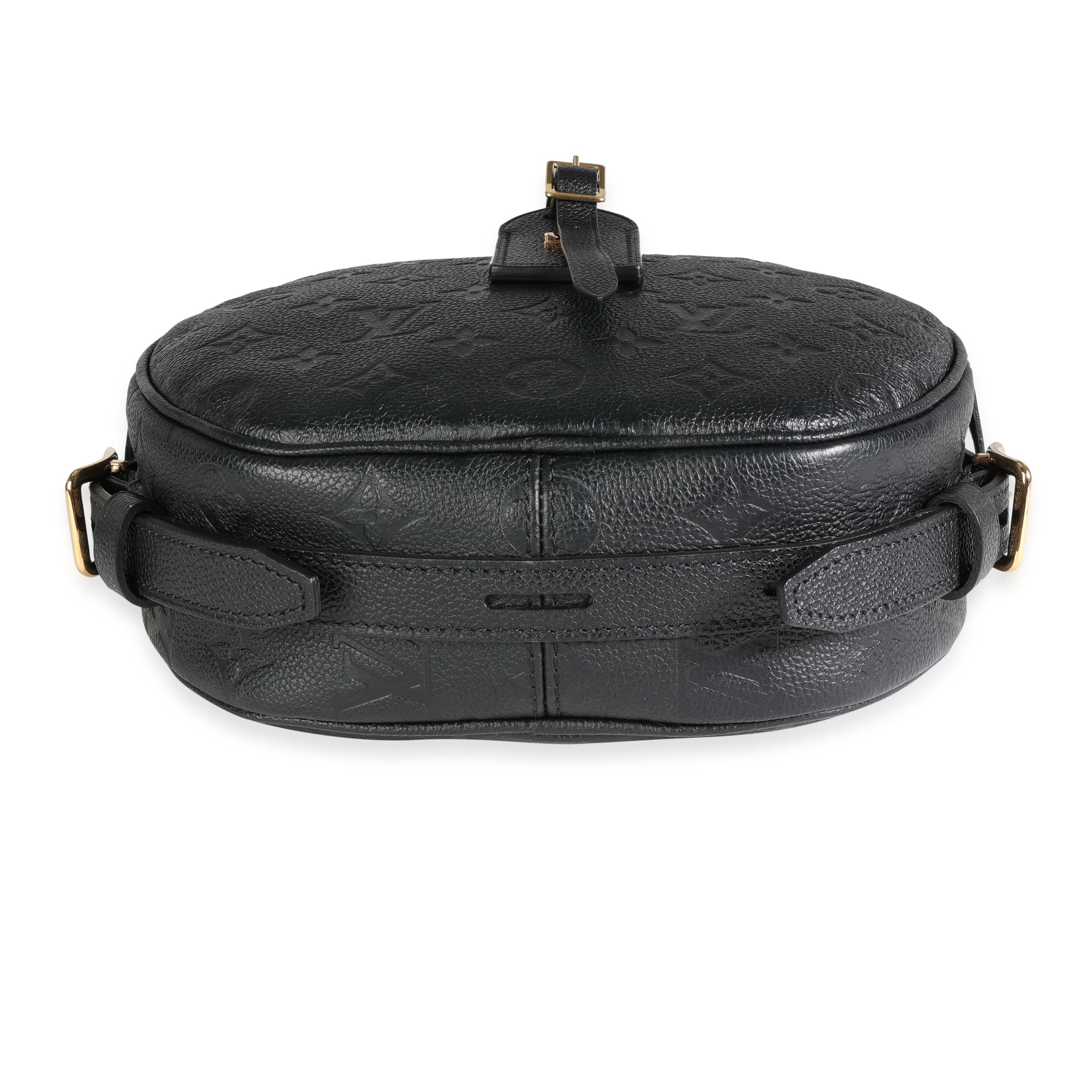 Louis Vuitton Louis Vuitton Black Empreinte Leather Boite Chapeau Souple MM