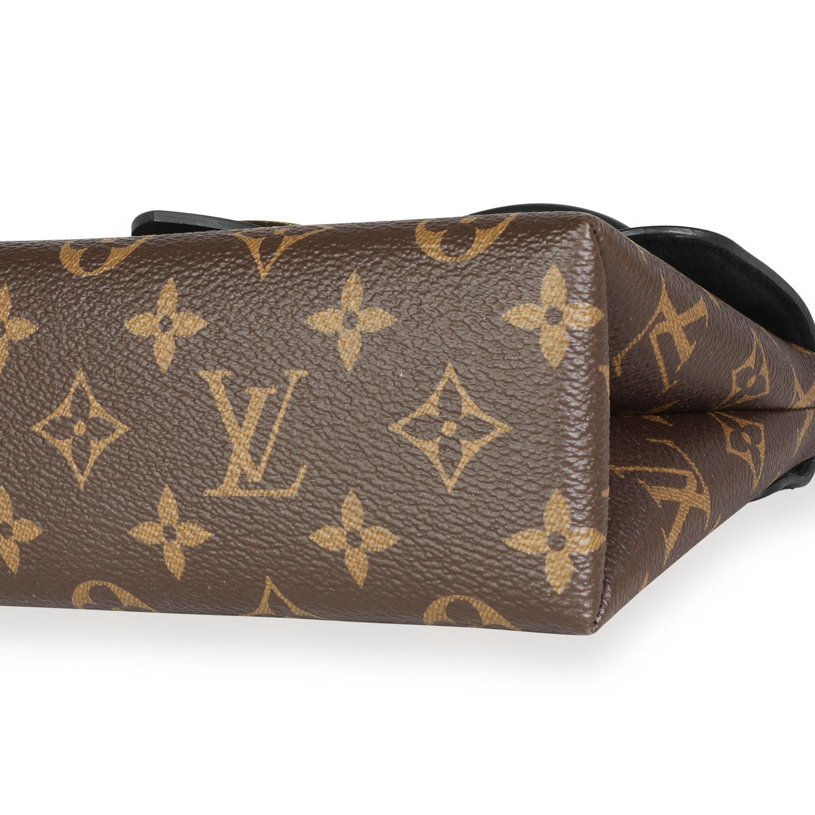 Louis Vuitton Louis Vuitton Black Leather & Monogram Canvas Locky BB