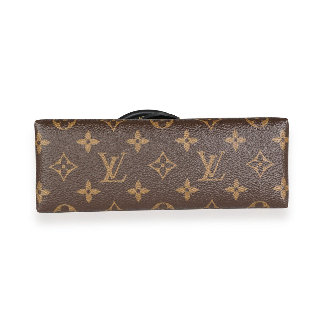 Louis Vuitton Louis Vuitton Black Leather & Monogram Canvas Locky BB