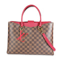 Louis Vuitton Louis Vuitton Lie de Vin Taurillon Leather & Damier Ebene Canvas LV Riverside To