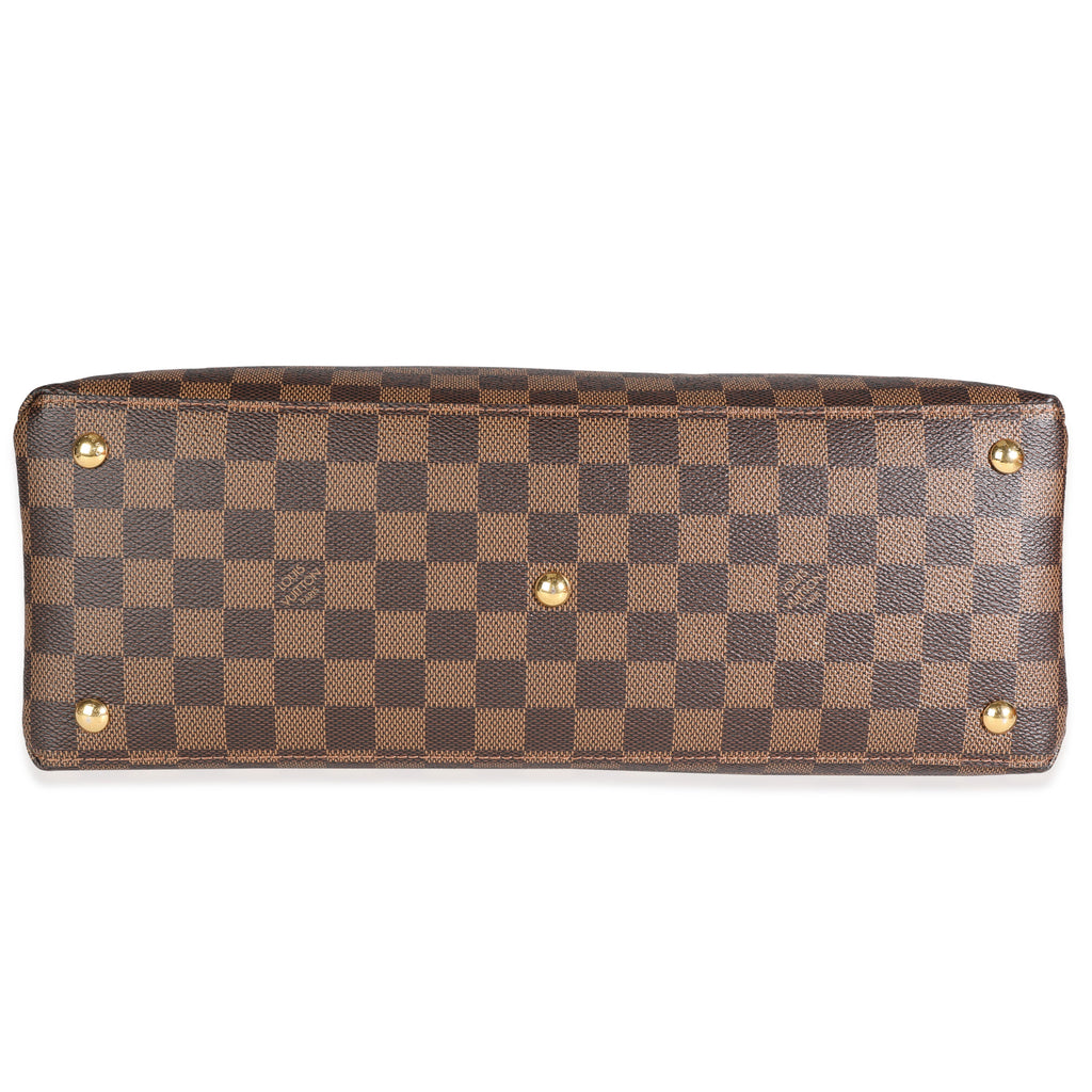 Louis Vuitton Louis Vuitton Lie de Vin Taurillon Leather & Damier Ebene Canvas LV Riverside To