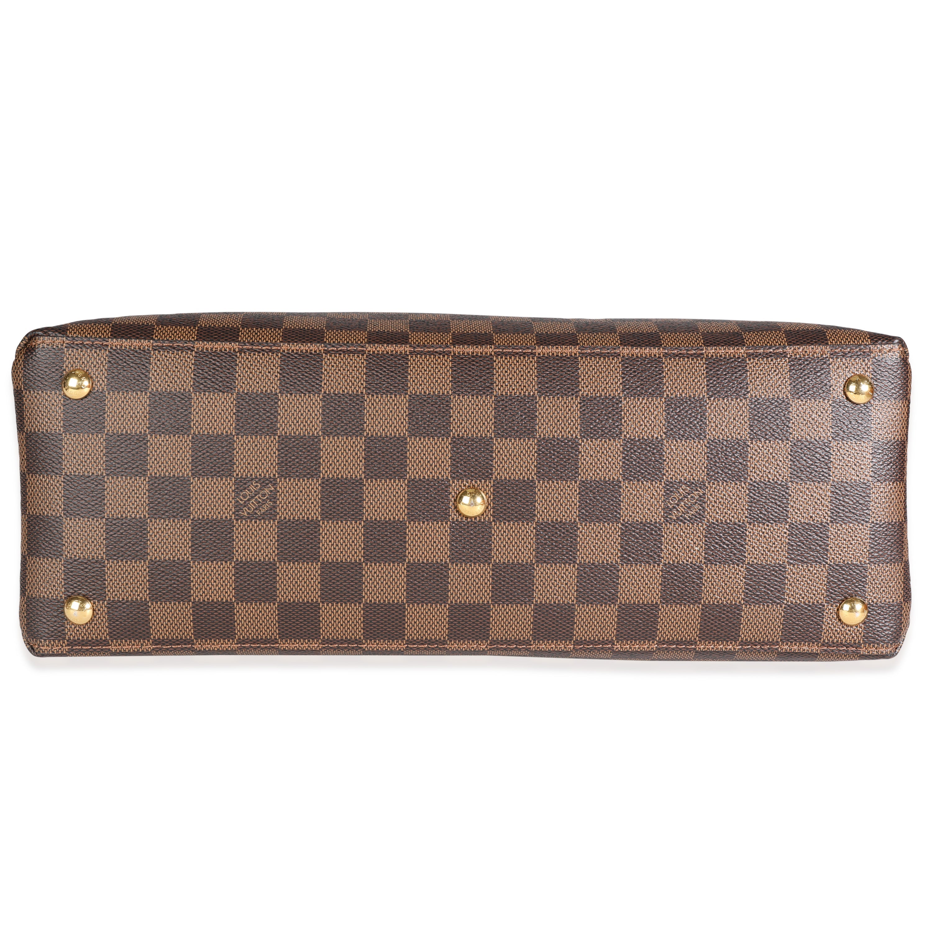 Louis Vuitton Louis Vuitton Lie de Vin Taurillon Leather & Damier Ebene Canvas LV Riverside To