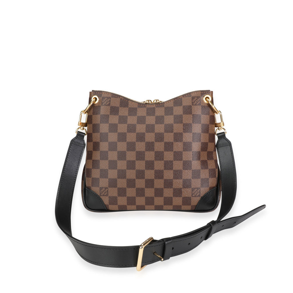 Louis Vuitton Louis Vuitton Damier Ebene & Black Leather Odeon PM