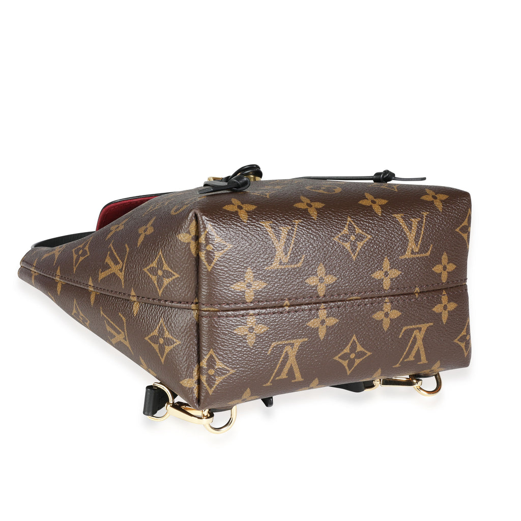 Louis Vuitton Louis Vuitton Monogram Canvas & Black Cowhide Montsouris BB