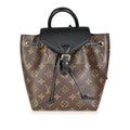 Louis Vuitton Louis Vuitton Monogram Canvas & Black Cowhide Montsouris BB