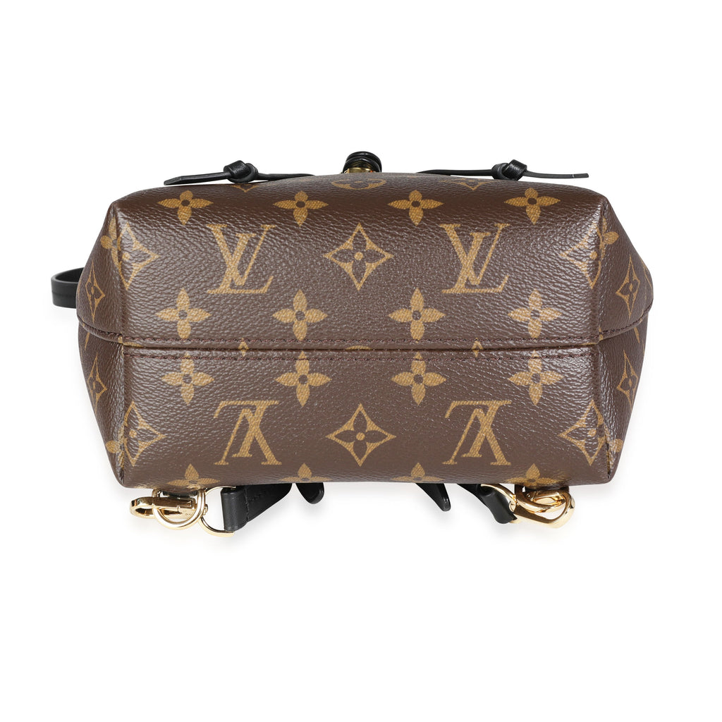 Louis Vuitton Louis Vuitton Monogram Canvas & Black Cowhide Montsouris BB