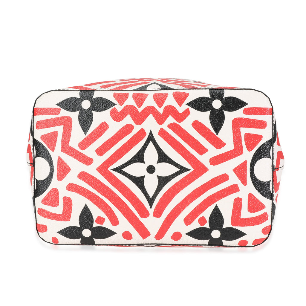Louis Vuitton Louis Vuitton Cream & Red Monogram Giant LV Crafty NéoNoé MM