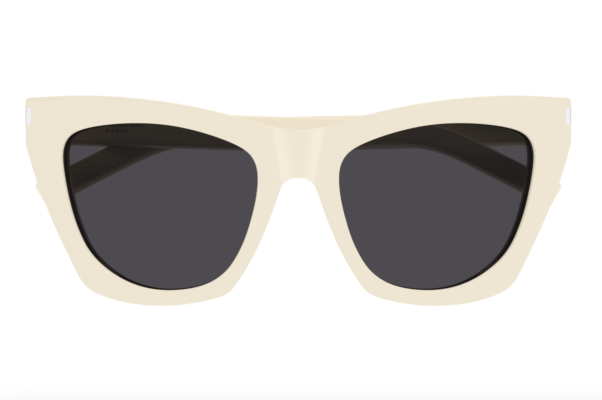 Saint Laurent SL 214 KATE-035 Cream Cat-Eye Sunglasses -Bold Retro Style