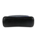 Chanel Black & Blue Quilted Calfskin Large Gabrielle Shopping Tote