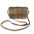 Louis Vuitton Louis Vuitton Distressed Metallic Gold Python Petite Malle