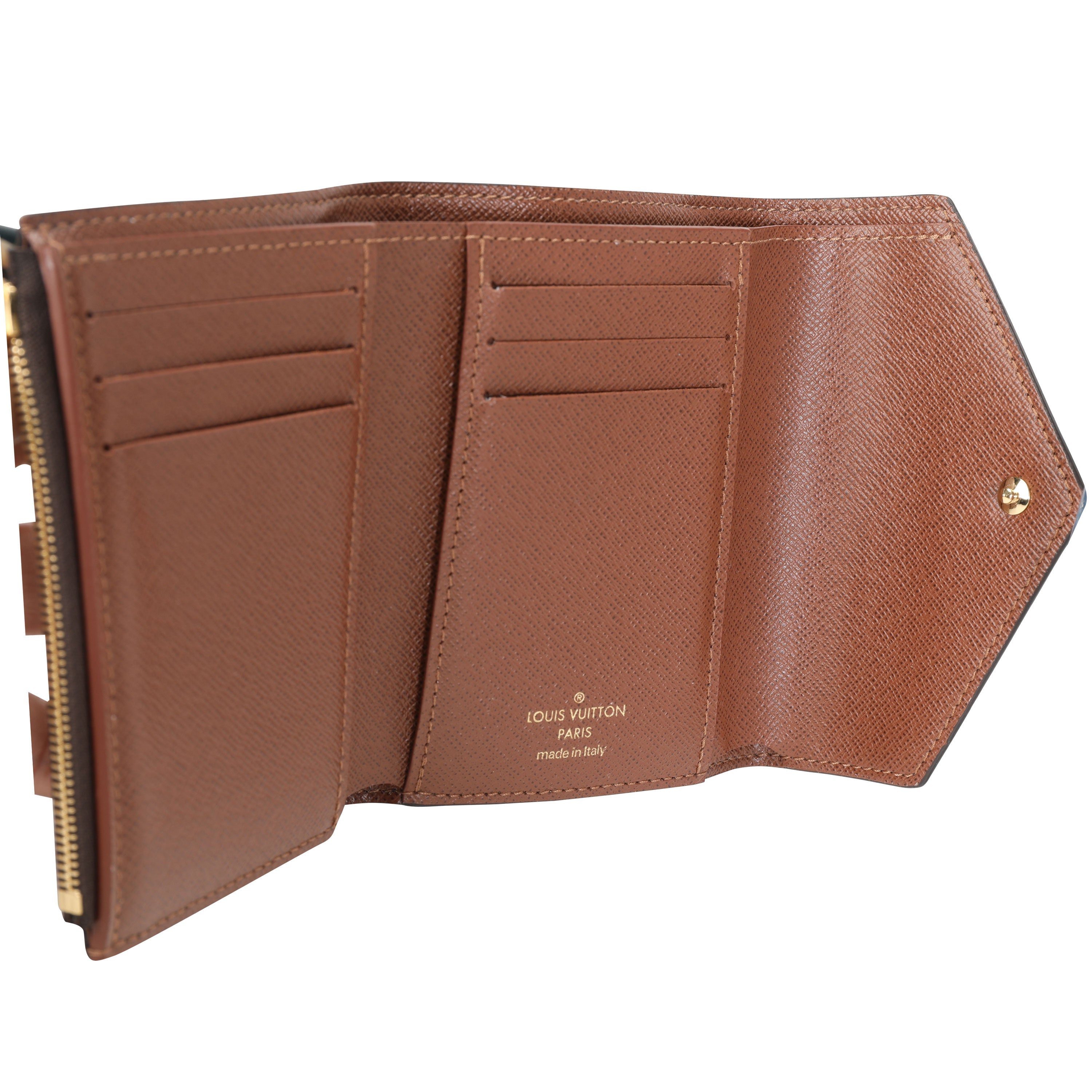 Louis Vuitton Louis Vuitton Monogram Canvas & Armagnac Leather Victorine Wallet