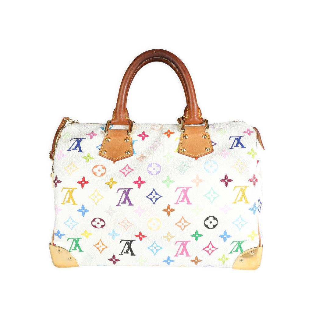Louis Vuitton Louis Vuitton White Monogram Multicolore Speedy 30