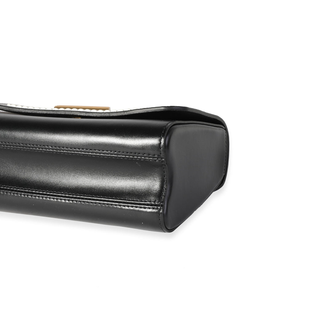 Louis Vuitton Louis Vuitton Black Leather & Monogram Canvas Braided Twist MM