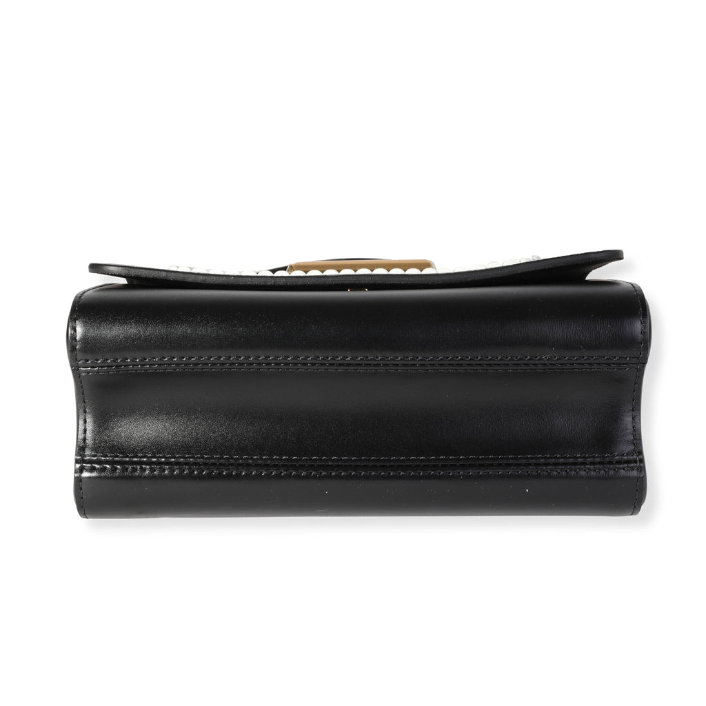 Louis Vuitton Louis Vuitton Black Leather & Monogram Canvas Braided Twist MM