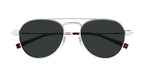 Saint Laurent SL 708 002 Mens Sunglasses Silver Metal Frame with Grey Lenses
