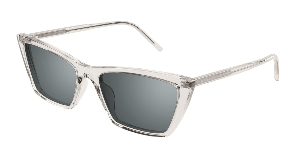 Saint Laurent SL 737 MICA THIN-004 Transparent Cat-Eye Sunglasses with Smoky