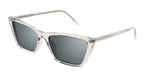 Saint Laurent SL 737 MICA THIN-004 Transparent Cat-Eye Sunglasses with Smoky