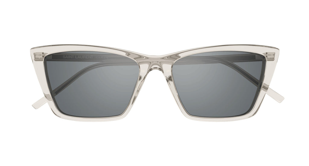 Saint Laurent SL 737 MICA THIN-004 Transparent Cat-Eye Sunglasses with Smoky