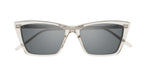 Saint Laurent SL 737 MICA THIN-004 Transparent Cat-Eye Sunglasses with Smoky