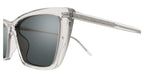 Saint Laurent SL 737 MICA THIN-004 Transparent Cat-Eye Sunglasses with Smoky