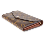 Louis Vuitton Louis Vuitton Monogram Canvas & Brown Leather Sarah Wallet