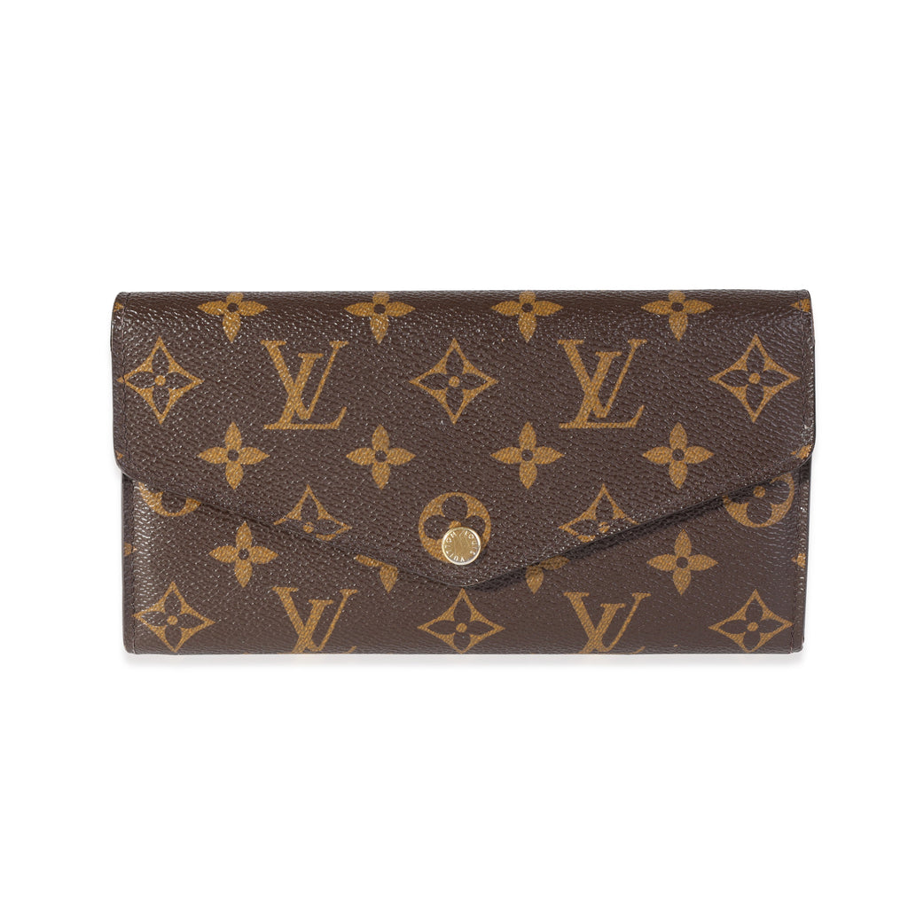Louis Vuitton Louis Vuitton Monogram Canvas & Brown Leather Sarah Wallet