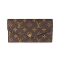 Louis Vuitton Louis Vuitton Monogram Canvas & Brown Leather Sarah Wallet