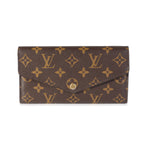 Louis Vuitton Louis Vuitton Monogram Canvas & Brown Leather Sarah Wallet