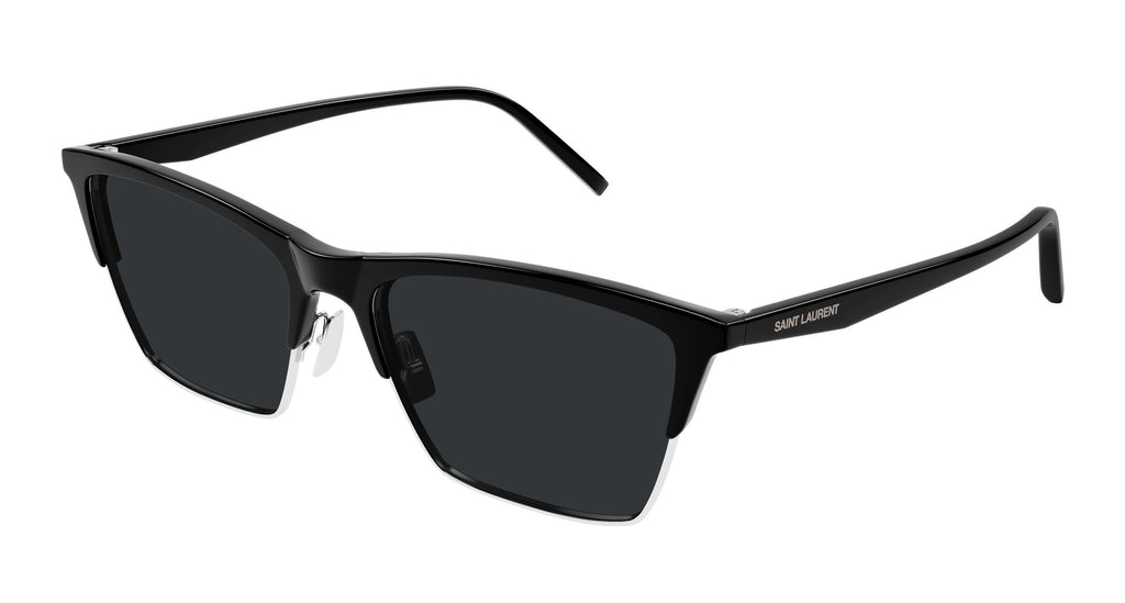 Saint Laurent SL 767 002 Shiny Black Cat-Eye Sunglasses