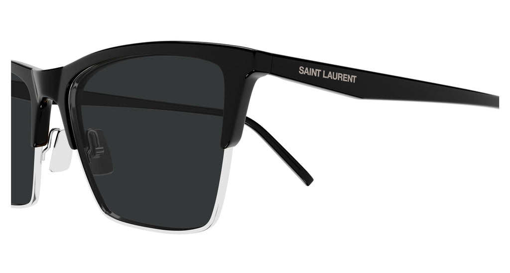 Saint Laurent SL 767 002 Shiny Black Cat-Eye Sunglasses