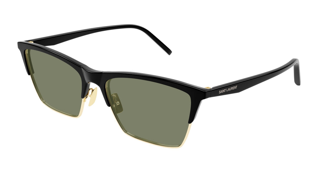Saint Laurent SL 767-001 Rectangular Sunglasses in Classic Black