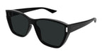 Saint Laurent SL 758-001 Cat-Eye Sunglasses in Shiny Black with Grey Lenses