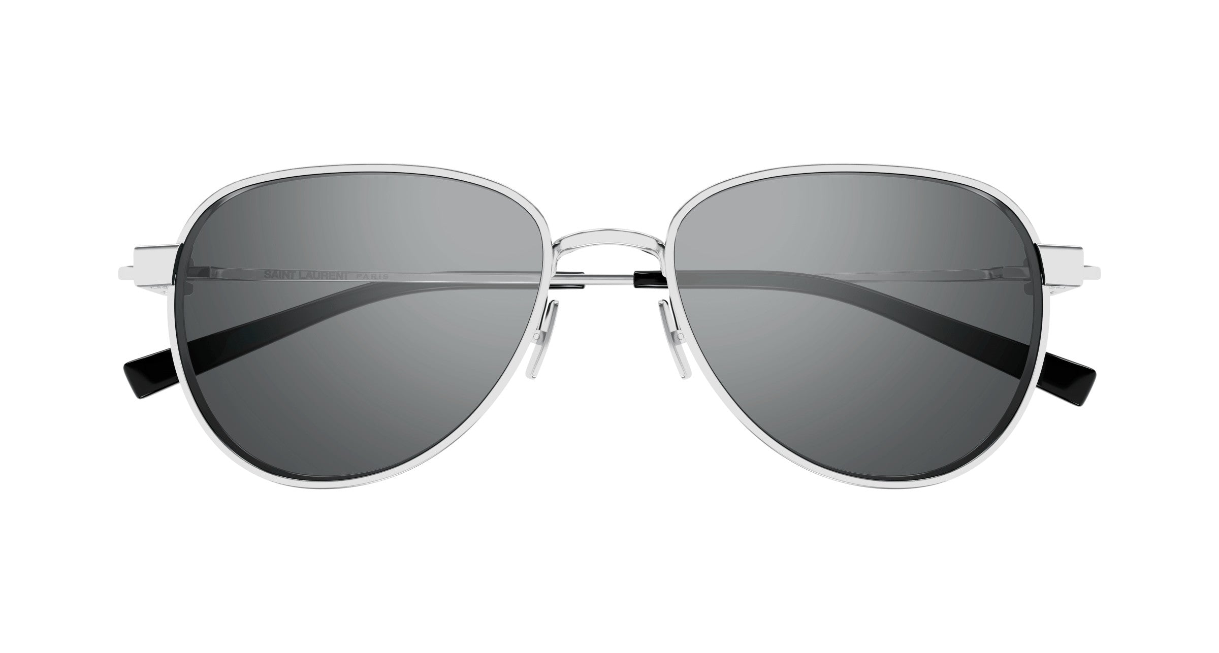 Saint Laurent SL 772-003 Silver Metal Aviator Sunglasses