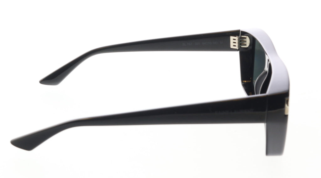 Saint Laurent SL 757-001 Black Rectangular Sunglasses