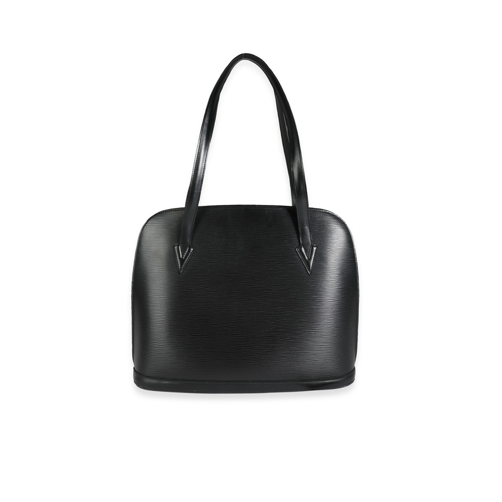 Louis Vuitton Louis Vuitton Vintage Black Epi Leather Lussac Tote