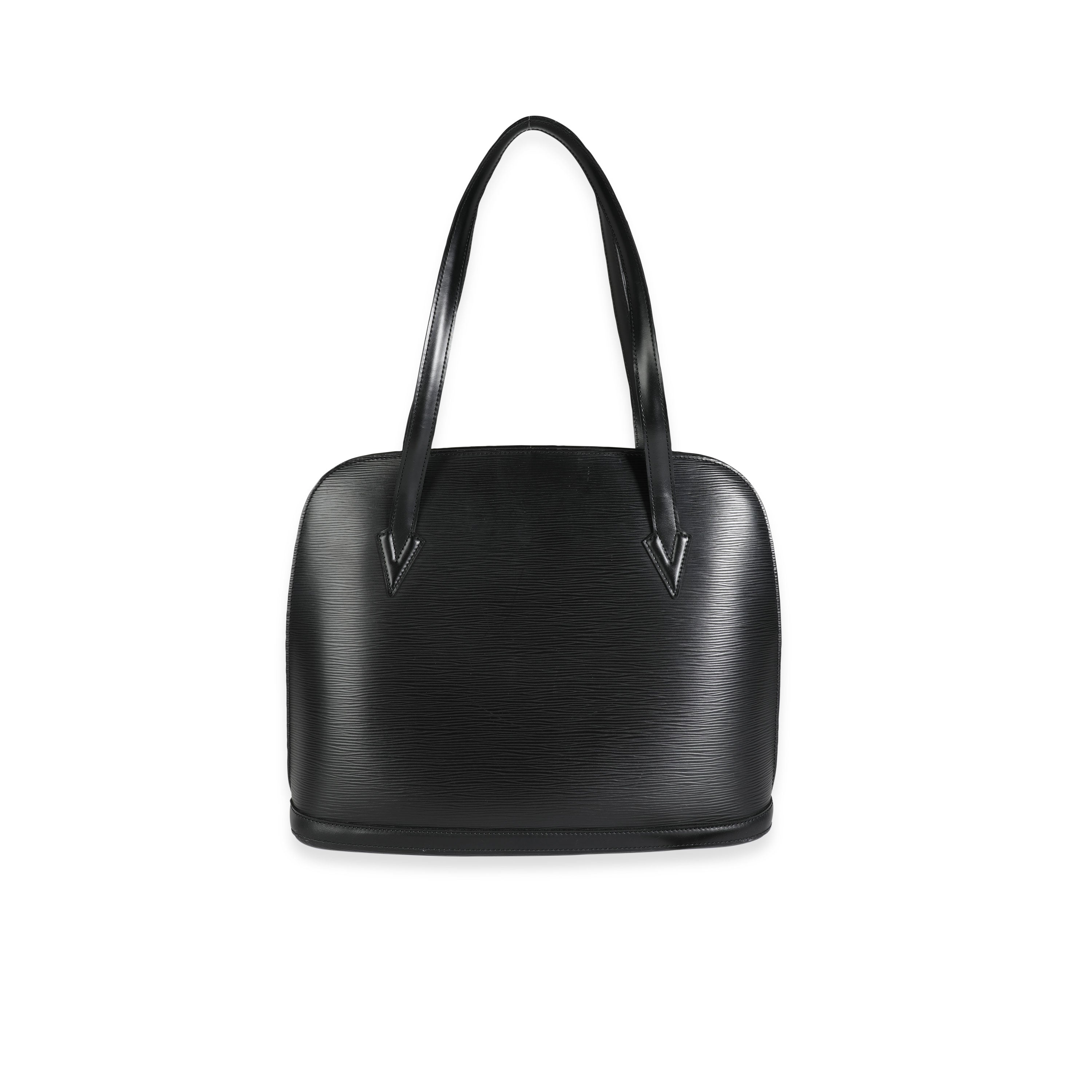 Louis Vuitton Louis Vuitton Vintage Black Epi Leather Lussac Tote