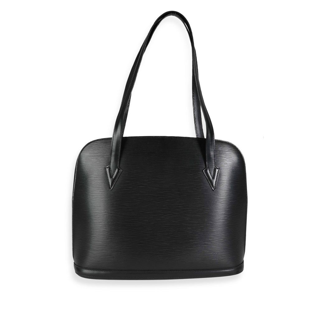 Louis Vuitton Louis Vuitton Vintage Black Epi Leather Lussac Tote