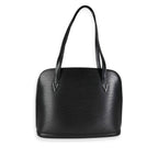 Louis Vuitton Louis Vuitton Vintage Black Epi Leather Lussac Tote