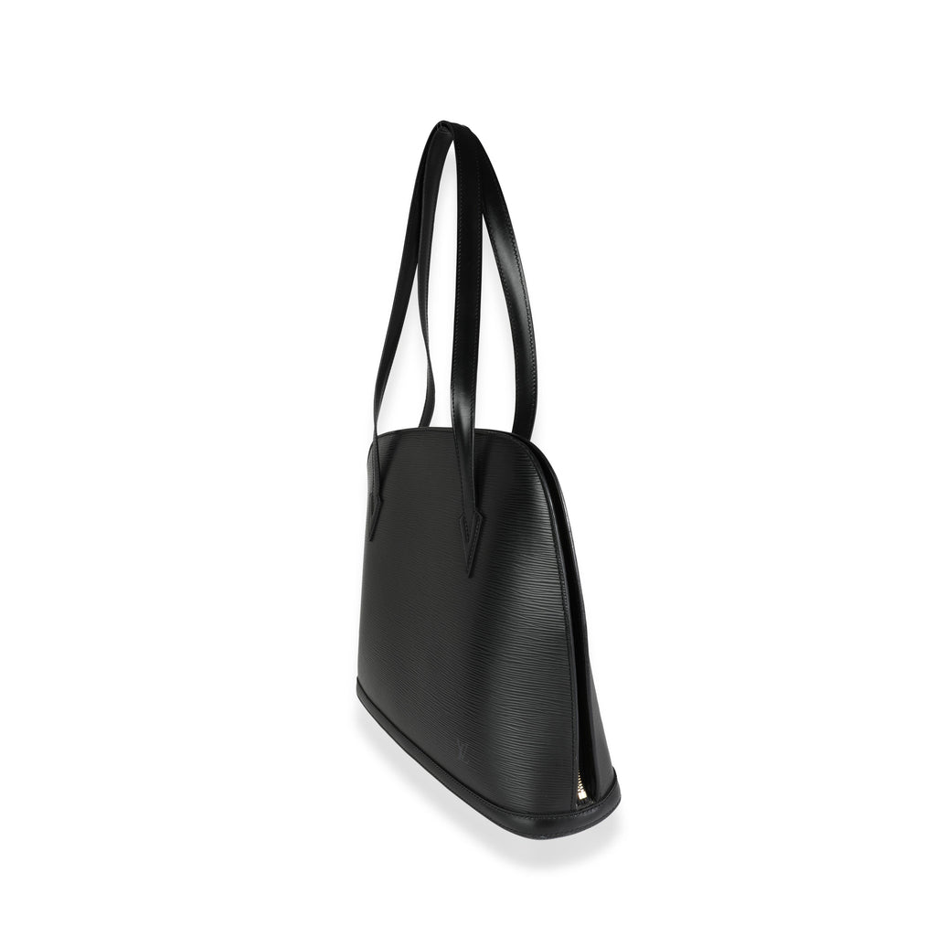 Louis Vuitton Louis Vuitton Vintage Black Epi Leather Lussac Tote