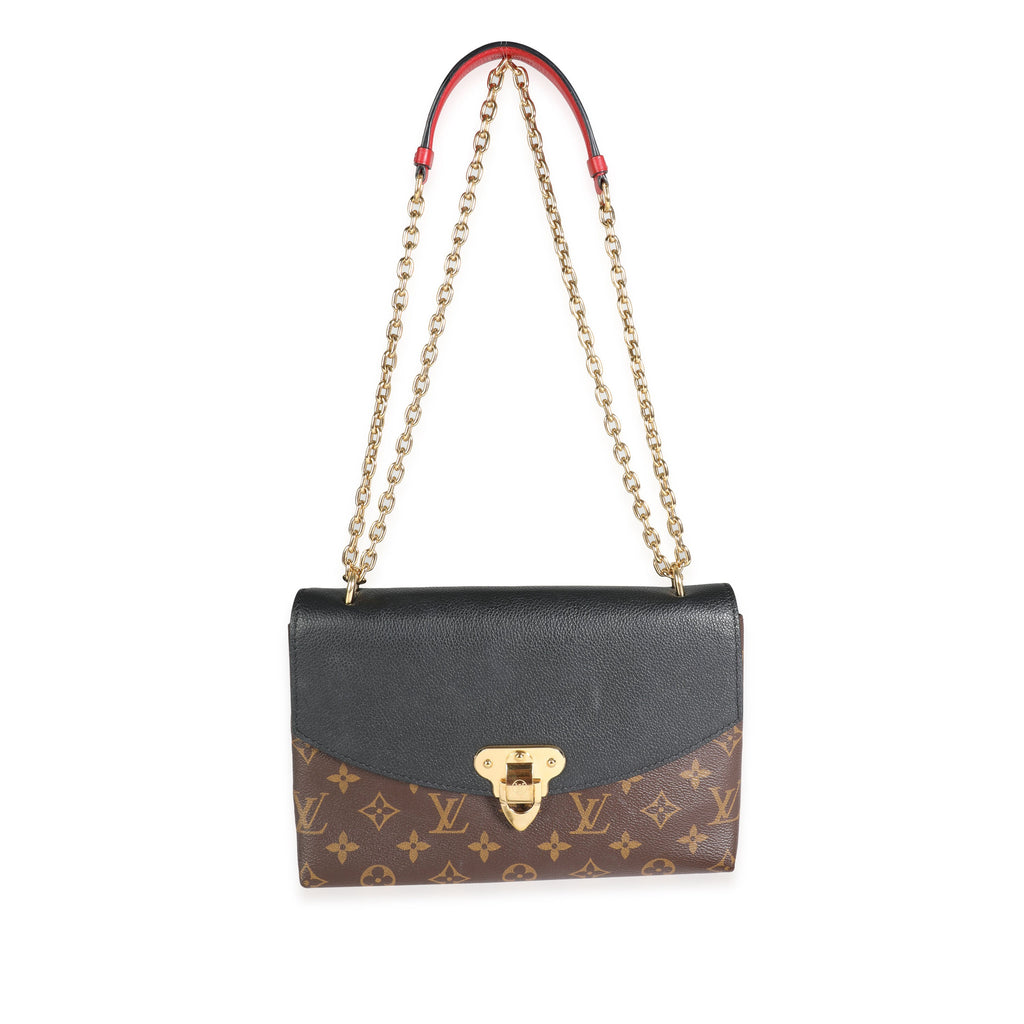 Louis Vuitton Louis Vuitton Monogram Canvas & Black Grained Leather Saint-Placide