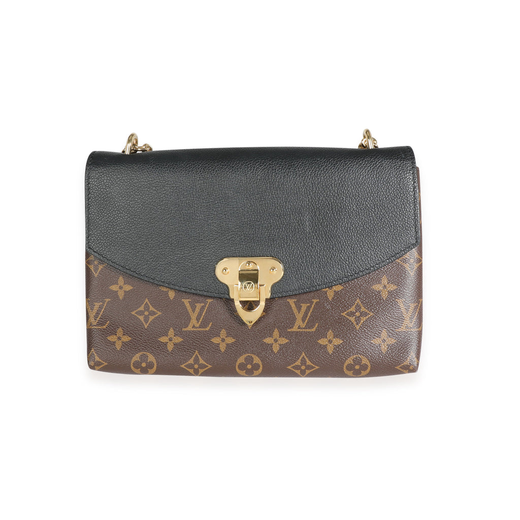 Louis Vuitton Louis Vuitton Monogram Canvas & Black Grained Leather Saint-Placide