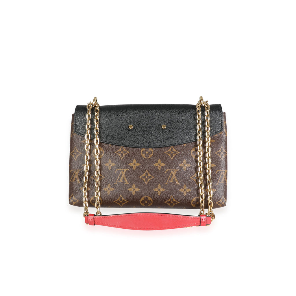 Louis Vuitton Louis Vuitton Monogram Canvas & Black Grained Leather Saint-Placide