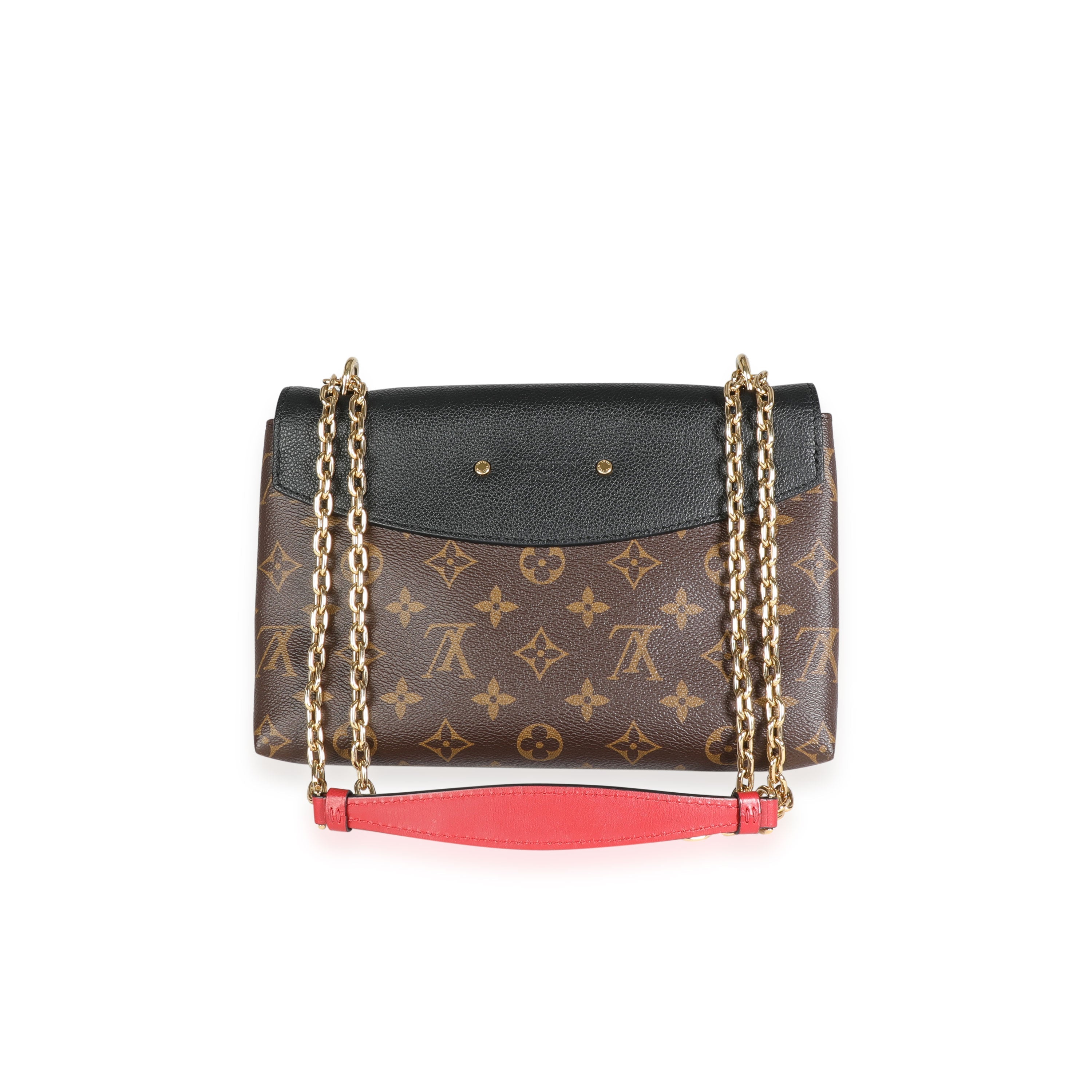 Louis Vuitton Louis Vuitton Monogram Canvas & Black Grained Leather Saint-Placide