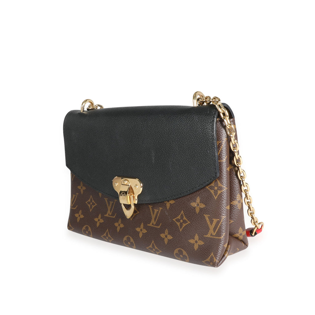 Louis Vuitton Louis Vuitton Monogram Canvas & Black Grained Leather Saint-Placide